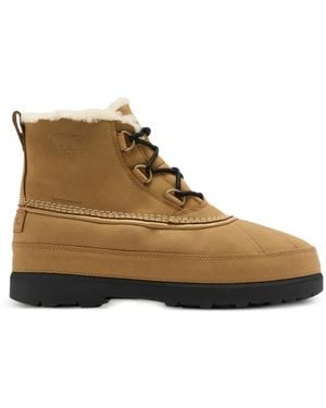 Sorel Ambler Fireside Lace-Up Leather Boots - Brown