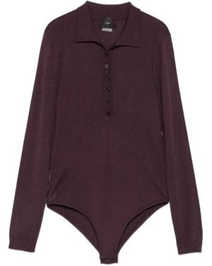 Pinko Long-Sleeve Bodysuit - Purple