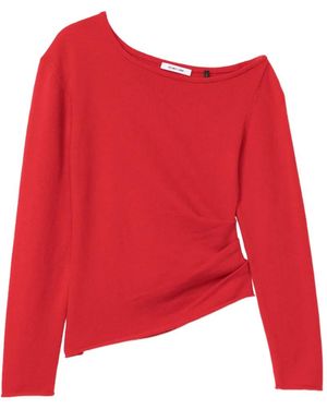 Helmut Lang Asymmetric Gathered Top