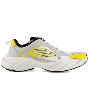 Balenciaga Monday leather logo sneakers - Grau