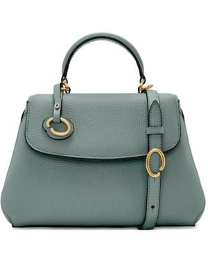 Oscar de la Renta ストラクチャード ハンドル バッグ - ブルー