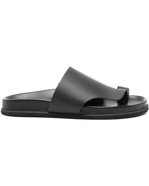 Ancient Greek Sandals Xenofon Slides - Black