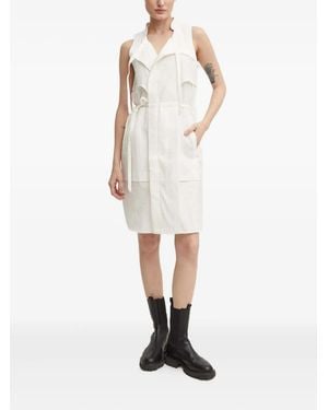 G-Star Tie-Waist Sleeveless Dress - White