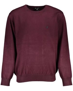 U.S. Grand Crew-Neck Cotton Jumper - Purple