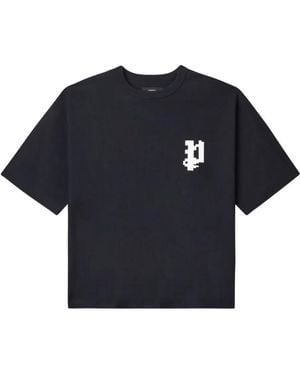 Purple Brand Logo-Detail T-Shirt - Blue