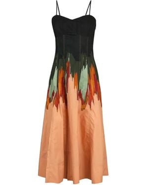 Ulla Johnson Vestido Midi Fiora Con Motivo Floral - Blanco