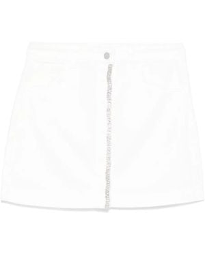 Liu Jo Cotton Mini Skirt - White