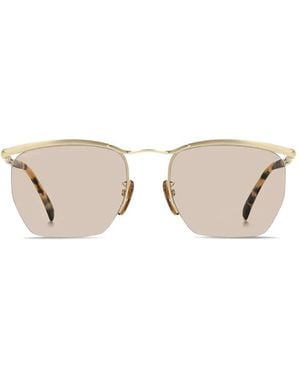 David Beckham Geometric-Frame Sunglasses - Natural