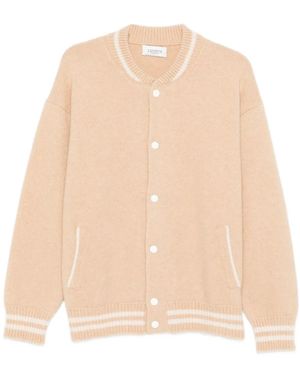 Laneus Cashmere Bomber Jacket - Natural