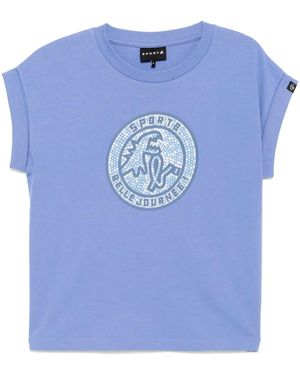 SPORT b. by agnès b. サークルモザイクロゴ Tシャツ - ブルー