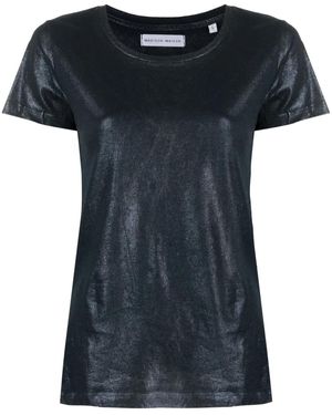 Madison Maison Short-Sleve Lamé T-Shirt - Black