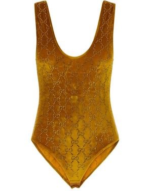 Gucci Patterned Bodysuit - Orange