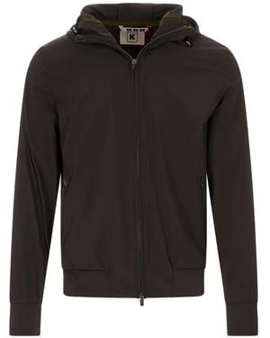 KIRED Zip-Up Hooded Jacket - Black
