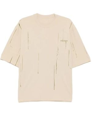 CROQUIS Abstract-Print T-Shirt - Natural
