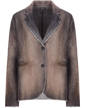 Avant Toi Blazer con dobladillo sin rematar - Marrón