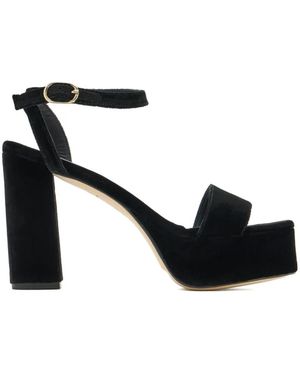 Andrea Gomez Sandalen mit Plateau - Schwarz