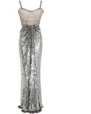 Jenny Packham Only You スパンコール イブニングドレス - ホワイト