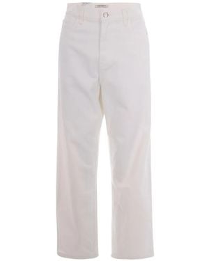 Carhartt W' Brandon Logo-Patch Jeans - White