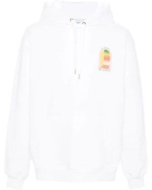 CASABLANCA Gradient L'Arche Hoodie - White