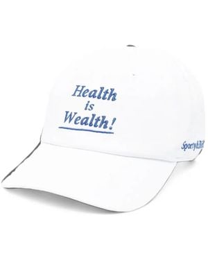 Sporty & Rich Health Is Wealth Cap - White