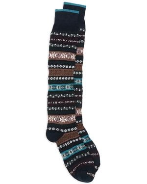 In The Box Patterned Socks - Black