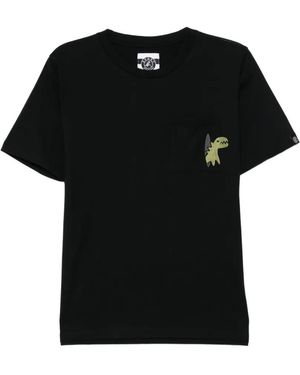 SPORT b. by agnès b. Dino-Patch Pocket T-Shirt - Black