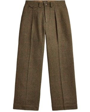 RRL プリーツ ワイドパンツ - グリーン