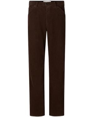 Bogner Travis Corduroy Straight-Leg Trousers - Brown