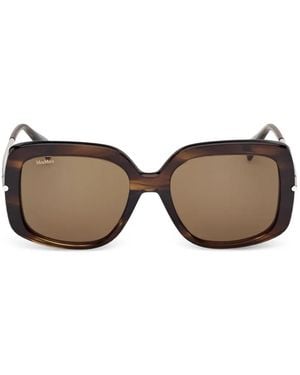 Max Mara Eyewear Square-Frame Sunglasses - Brown