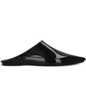Melissa X 10 Corso Como Mules A Punta Con Stampa Cerchi - Nero