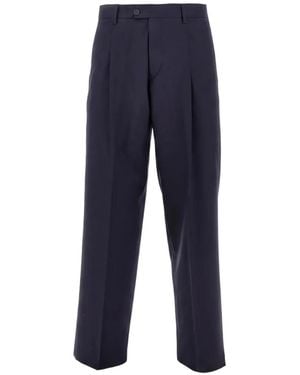 BRERAS Milano Pantalon Ample À Pinces - Blue