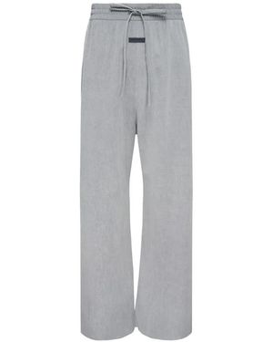Fear Of God Drawstring Wide-Leg Trousers - Grey