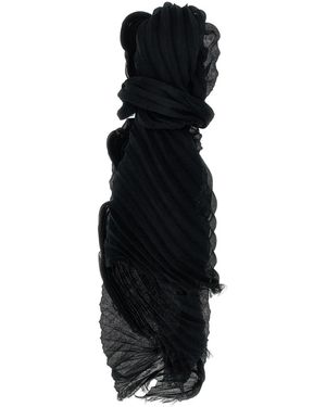 Issey Miyake Plissierter Schal - Schwarz