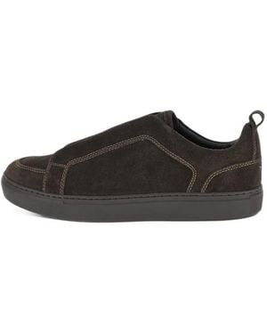 Paul & Shark Baskets En Daim À Design Sans Lacets - Multicolour