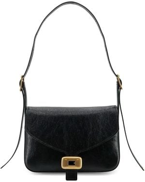 Balenciaga Bolso De Hombro Clicca De Piel - Negro