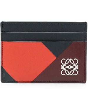 Loewe Cartera Con Placa Anagram - Rojo