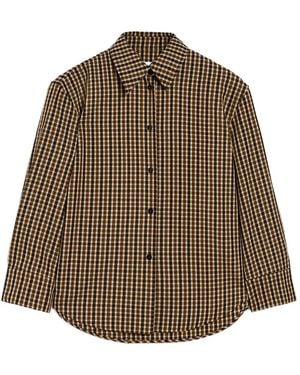 Jil Sander Klassisches Hemd - Braun