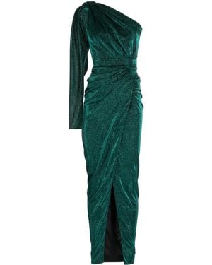 Rhea Costa One-Shoulder Ankle-Length Dress - Green