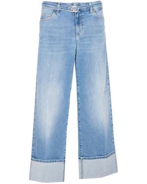 Liu Jo Jeans mit Gürtel - Blau
