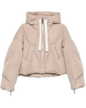 Khrisjoy Iconic Cropped Puffer Jacket - Natural