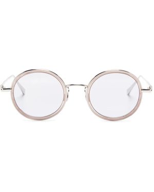 Megane and Me Round-Frame Sunglasses - White