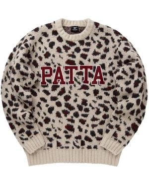 PATTA Leopard-print Sweater - グレー