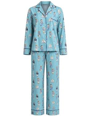 Polo Ralph Lauren Polo Bear Pinstripe Pyjamas - Blue