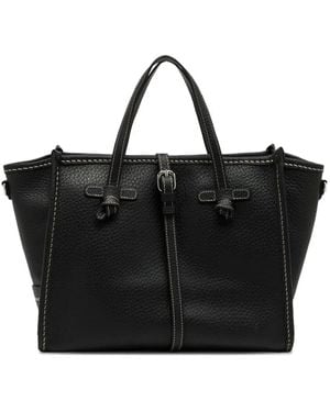 Gianni Chiarini Miss Marcella 32 Leather Tote Bag - Black
