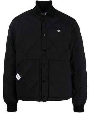 Chocoolate Quilted Down Bomber Jacket - Black