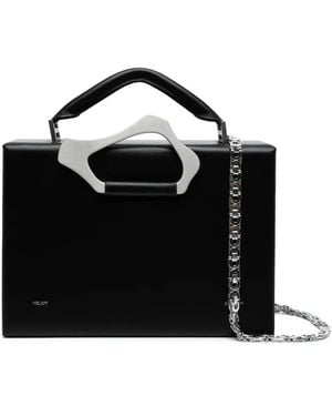 HELIOT EMIL Arenite Leather Shoulder Bag - Black
