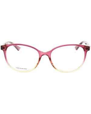 Polaroid Oval-Frame Glasses - Pink