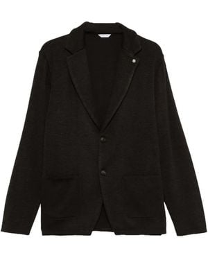 Manuel Ritz Blazer Con Revers Classici - Nero