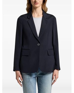 Peserico Button Single-Breasted Blazer - Blue