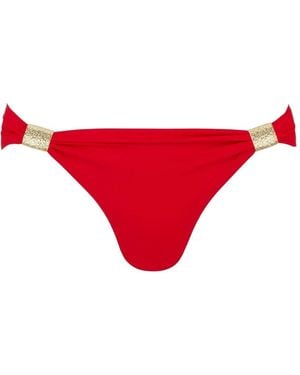 Heidi Klein Tone Hardware Bikini Bottoms - Red